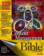 Content management bible by Bob Boiko