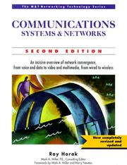 Cover of: Communications systems and networks by Ray Horak