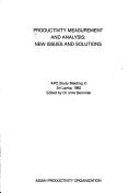 Cover of: Productivity Measurement and Analysis by Imre Bernolak