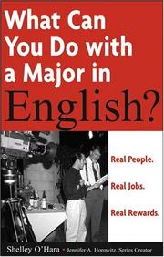 Cover of: What can you do with a major in English?: real people, real jobs, real rewards