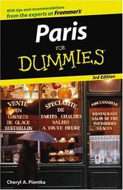 Cover of: Paris For Dummies by Cheryl A. Pientka, Cheryl A Pientka