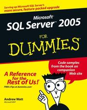 Microsoft SQL Server 2005 for dummies