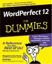 Cover of: WordPerfect 12 for dummies