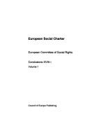 Cover of: European Social Charter: European Committee of Social Rights, Conclusions Xvii-1 (European Social Charter)