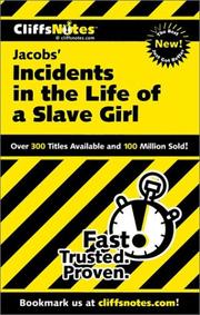 Cover of: CliffsNotes Jacobs' Incidents in the life of a slave girl by Durthy Washington
