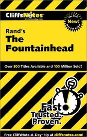 Cover of: The Fountainhead (Cliffs Notes) by Andrew Bernstein
