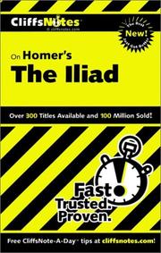 Cover of: CliffNotes on Homer's Iliad
