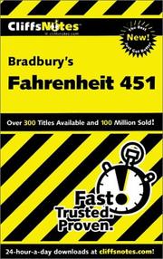 Cover of: CliffsNotes Bradbury's Fahrenheit 451