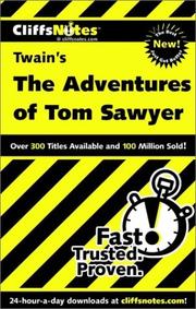 Cover of: The Adventures of Tom Sawyer (Cliffs Notes)