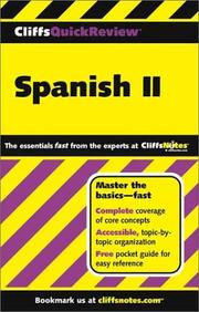 Cover of: Spanish II (Cliffs Quick Review)