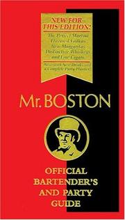 Cover of: Mr. Boston: Official Bartender's and Party Guide