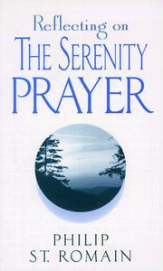 Cover of: Reflecting on the serenity prayer