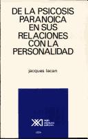 Cover of: de La Psicosis Paranoica En Sus Relaciones Con La Personalidad