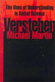 Cover of: Verstehen: the uses of understanding in social science