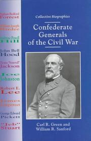 Cover of: Confederate generals of the Civil War