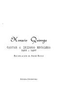 Cover of: Cartas a Isidoro Escalera: 1922 a 1937
