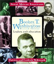 Cover of: Booker T. Washington: leader and educator