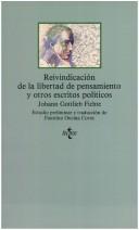Cover of: Reivindicacion de La Libertad de Pensamiento
