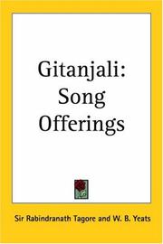 Cover of: Gitanjali by Rabindranath Tagore, William Butler Yeats