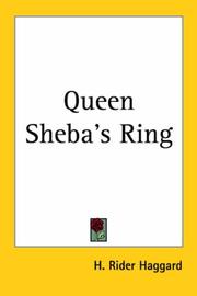 Queen Sheba's ring by H. Rider Haggard