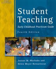 Cover of: Student teaching by Jeanne M. Machado