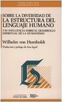 Cover of: Sobre La Diversidad de La Estructura Lenguaj by Wilhelm von Humboldt