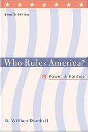 Cover of: Who Rules America? Power and Politics