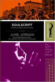Cover of: Soulscript: a collection of African American poetry