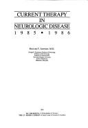 Cover of: Current therapy in neurologic disease, 1985-1986