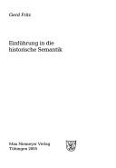 Cover of: Einführung in die historische Semantik