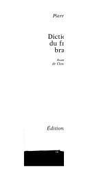 Cover of: Dictionnaire du français branché