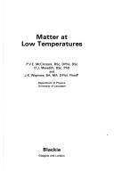 Matter at low temperatures