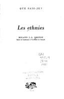 Cover of: Les ethnies
