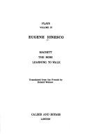 Plays of Eugene Ionesco. Vol.9