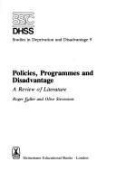 Policies, programmes and disadvantage : a review of literature