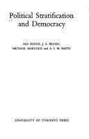 Cover of: Political stratification and democracy