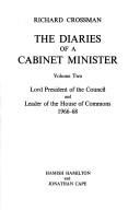 Cover of: The diaries of a Cabinet Minister.