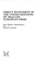 Cover of: Direct investment in the United Kingdom by smaller European firms
