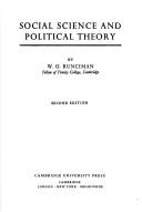 Cover of: Social science and political theory.