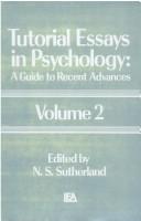 Tutorial Essays in Psychology by N. S. Sutherland