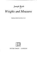 Weights and measures
