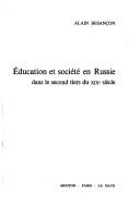 Cover of: Éducation et société en Russie dans le second tiers du XIXe siècle.