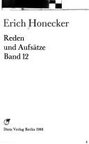 Cover of: Reden und Aufsätze: Band 12.