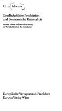 Cover of: Gesellschaftliche Produktion und ökonomische Rationalität.