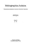 Cover of: Bibliographia Judaica: Verzeichnis jüdischer Autoren deutscher Sprache