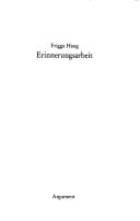 Cover of: Erinnerungsarbeit