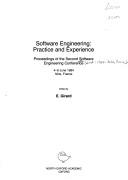 Software engineering : practice and experience : proceedings of the Second Software Engineering Conference 4-6 June 1984, Nice, France