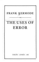 The uses of error