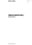 Cover of: Timeless architecture.