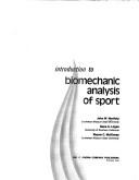 Cover of: Introduction to biomechanic analysis of sport